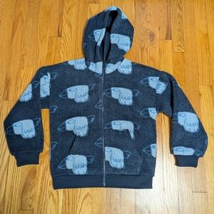 H&M Fleece Hoodie with Contrast Stitching (Kids' Size 8)